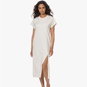 IRO Litonya T-Shirt Dress in Cloudy White.